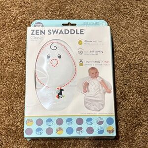 NIB Nested Bean Zen Swaddle Classic with Puffin Party Design